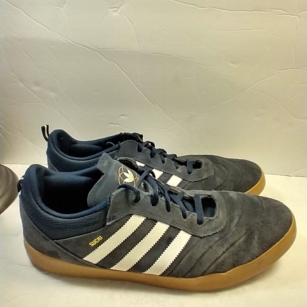 Adidas SUCIU Blue Suede Skateboarding Shoes Sneakers Men's sz 13.